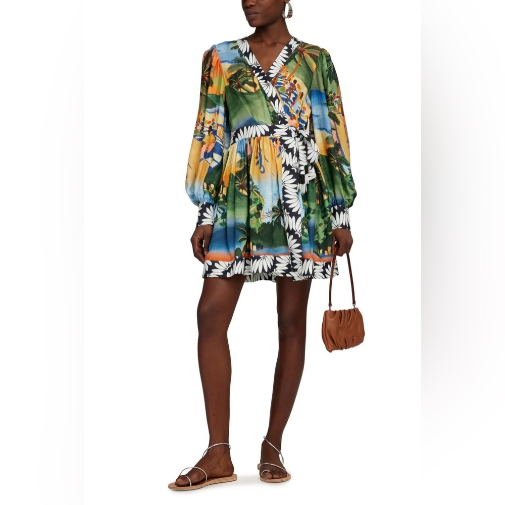 FARM Rio NWT-women’s Carioca mini dress. Long sleeve.Size‎ S.